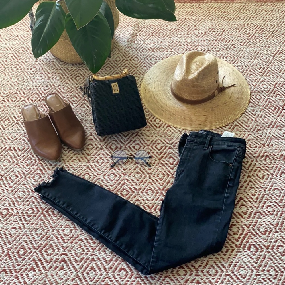 Abercrombie high rise skinny ankle jeans